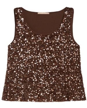 Pennyblack Sleeveless Tops - Brown