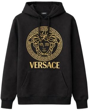 Versace Hoodies & Sweatvesten ,Zwart ,Hoodies