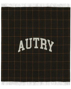 Autry Fransen-Wolldecke - Schwarz