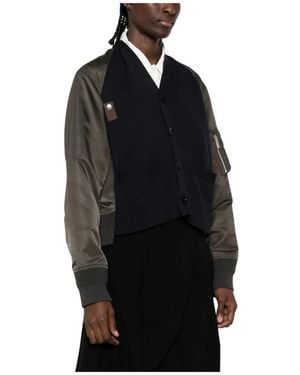 Sacai Bomber Jackets - Black