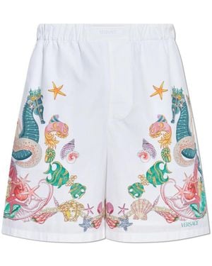 Versace Casual Shorts - Azul