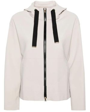 Herno Jassen ,Grijs ,Hooded Jacket - Wit