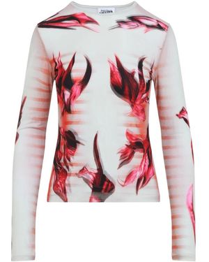 Jean Paul Gaultier Long Sleeve T-Shirts - Red