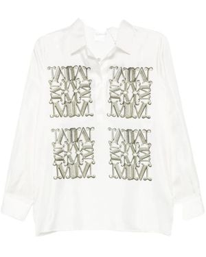 Max Mara Filtro Seidenbluse - Weiß