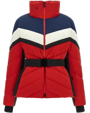 Perfect Moment Fitness ,Rood ,Leer Jg Dons Ski-Jas