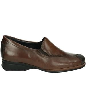 Semler Braune Slip-Ons Mit Herausnehmbarer Innensohle