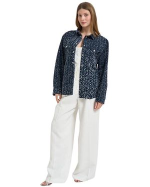 IRO Velini Jeanshemdjacke - Blau
