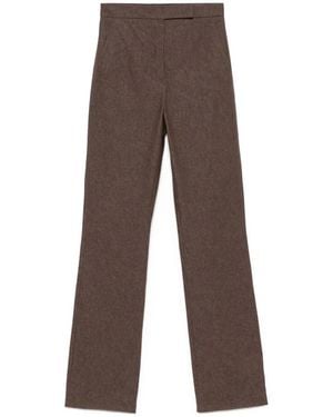 Max Mara Broeken ,Bruin ,Katoen Wijde Broek