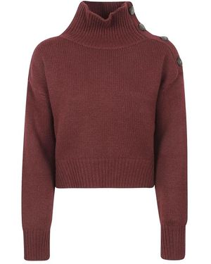 Yves Salomon Turtlenecks - Rojo
