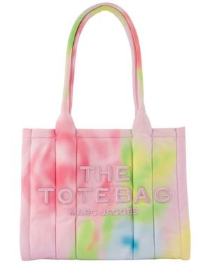 Marc Jacobs Tassen ,Roze ,Nylon Blurred Floral Medium Puffy Nylon Tote Bag