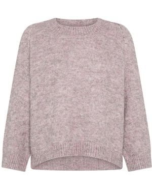 Deha Round-Neck Knitwear - Purple