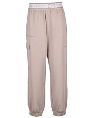 EA7 Broeken ,Katoen Pantalone - Grijs