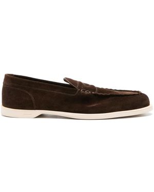 John Lobb Schoenen ,Bruin ,Leer Flat Schoenen