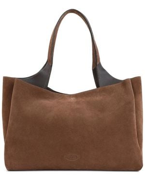 Tod's Tassen ,Bruin ,Leer Apa Medium Schoudertas