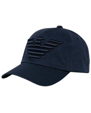Emporio Armani Geborduurde Baseballpet - Blauw