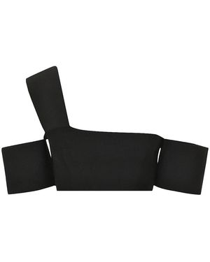 McQueen Sleeveless Tops - Black