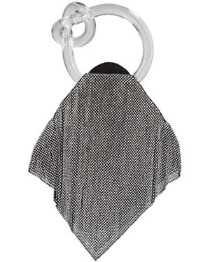 Benedetta Bruzziches Tassen ,Grijs ,Satijn Little Casper Clutch