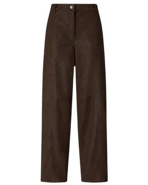 Pinko Leather Trousers - Marrón
