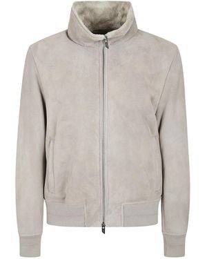 Salvatore Santoro Shearling Jacke - Grau