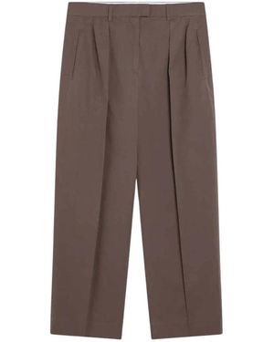 The Row Wide Trousers - Marrón