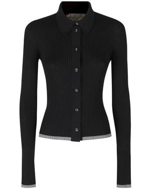 Roberto Collina Truien & Vesten ,Zwart ,Cardigans