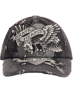 Ed Hardy Caps - Gris