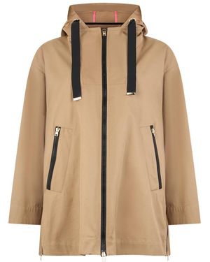 Herno Licht Jack Met Capuchon En Rits - Naturel