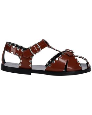 Bally Flat Sandals - Marron