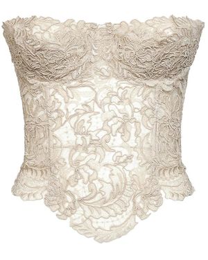 Ermanno Scervino Sleeveless Tops - Natural
