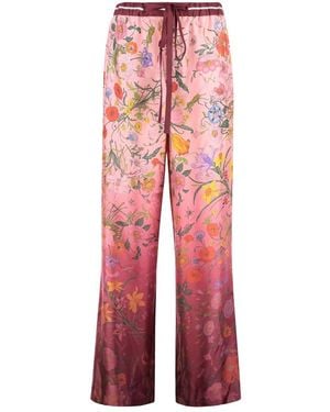 Gucci Wide Trousers - Red
