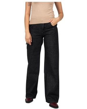 LA HAINE INSIDE US Wide Jeans - Negro