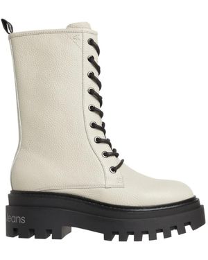 Calvin Klein Lace-Up Boots - Neutro