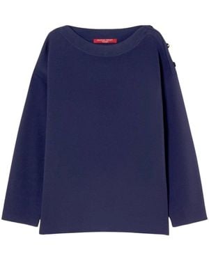 Marina Rinaldi Round-Neck Knitwear - Bleu