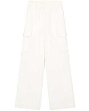 OLAF HUSSEIN Wide Trousers - White