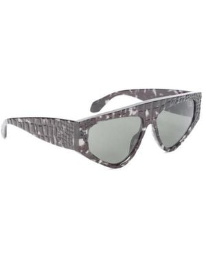 Alaïa Accessoires ,Bruin ,97 Mask Zonnebrillen - Wit