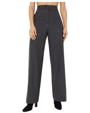 Yves Salomon Straight Trousers - Blue