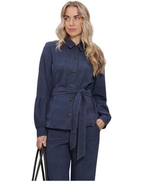 JAPANTKY Overhemden ,Blauw ,Leer Pumika Blazer