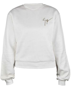 Giuseppe Zanotti Kort Sweatshirt - Wit
