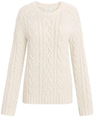 P.A.R.O.S.H. Ladybril Rundhals-Pullover - Weiß