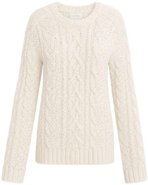 P.A.R.O.S.H. Ladybril Trui Met Ronde Hals - Wit