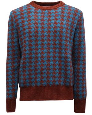 PT01 Round-Neck Knitwear - Blu