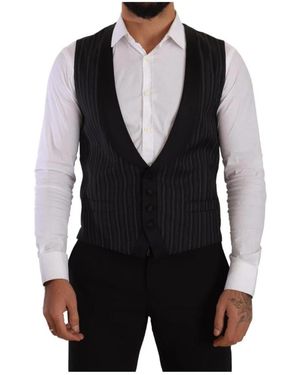 Dolce & Gabbana Suit Vests - Nero