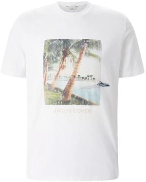 Jacob Cohen T-Shirt Met Ronde Hals - Wit