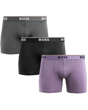 HUGO Boxershorts 3-Pack Katoen - Paars