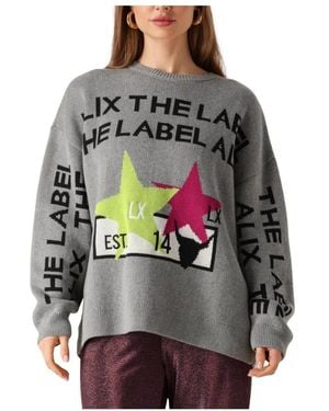 Alix The Label Grauer Damen Strickpullover Stilvoller Komfort