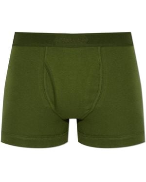Tom Ford Ondergoed ,Groen ,Katoen Logo Boxer Briefs