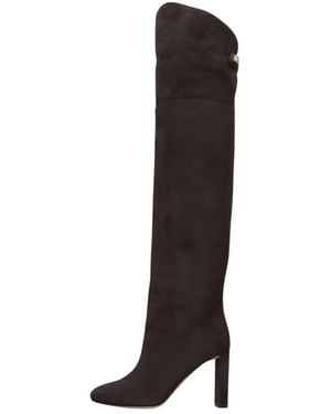 Maison Skorpios Over-Knee Boots - Marrón