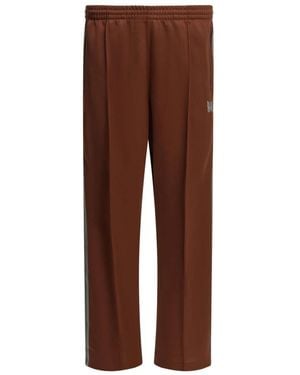 Needles Broeken ,Rood ,Polyester Poly Smooth Track Pants - Bruin