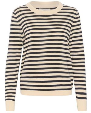 Part Two Gertiepw pu pullover - whitecap gray stripe - Mehrfarbig