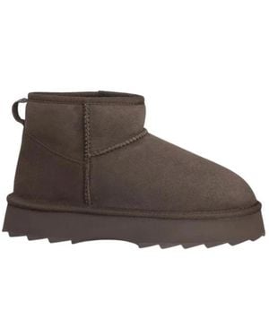 EMU Schoenen ,Bruin ,Wol Sharky Micro Flatform